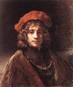 REMBRANDT Harmenszoon van Rijn The Artist's Son Titus du France oil painting artist